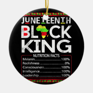 Juneteentlicher Black King Melanin Vater Vathers D Keramik Ornament