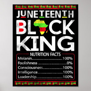 Juneteentlicher Black King Melanin Vater Vathers D Poster