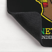 Juneteentlicher Unabhängigkeitstag Black King Men Mousepad (Ecke)