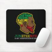 Juneteentlicher Unabhängigkeitstag Black King Men Mousepad (Mit Mouse)