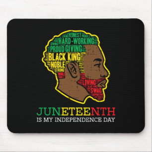 Juneteentlicher Unabhängigkeitstag Black King Men Mousepad