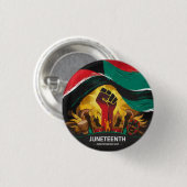 Juneteentlicher Unabhängigkeitstag Vinyl Button (Vorne & Hinten)
