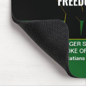 Juneteeth CELEBRATE FREEDOM Anpassbare Schrift Mousepad (Ecke)