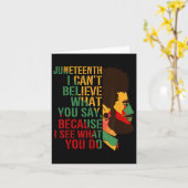 Junetenth kann ich nicht glauben, was Sie sagen St Karte (Gelbe Blume)