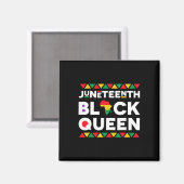 Juneteste Black Queen 1 Magnet (Vorderseite/Rückseite)