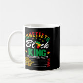 Juneteth Black King ernährungswissenschaftliche Fa Kaffeetasse (Links)