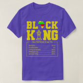 Juneteth Black King ernährungswissenschaftliche Fa T-Shirt (Design vorne)