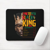 Juneteth Black King Pride African Nutrition Fa Mousepad (Mit Mouse)