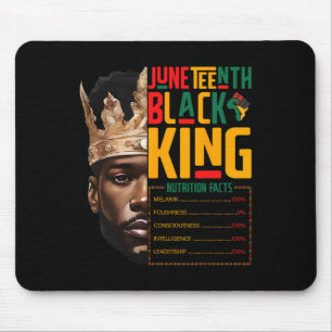 Juneteth Black King Pride African Nutrition Fa Mousepad