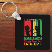 Junetezehnt | 19. Juni 1865 | Schwarze Freiheit Schlüsselanhänger (Vorderseite)