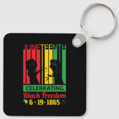 Junetezehnt | 19. Juni 1865 | Schwarze Freiheit Schlüsselanhänger (Rückseite)