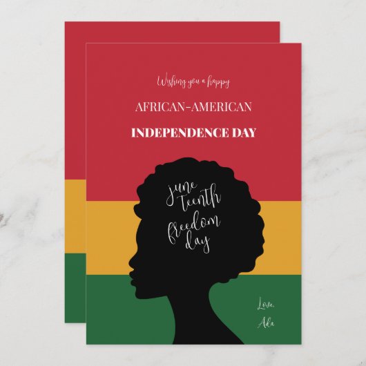 Junetezehnt Einladung (Vorne/Hinten)