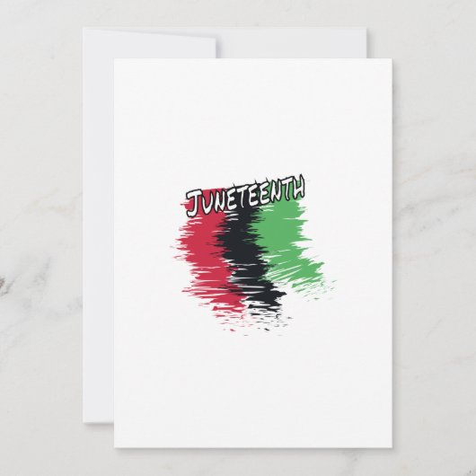 Junetezehnt Feiertagskarte (Vorderseite)