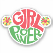 Junetezehnt | Girl-Power | Rotes Schwarzes Grün Aufkleber (Vorderseite)