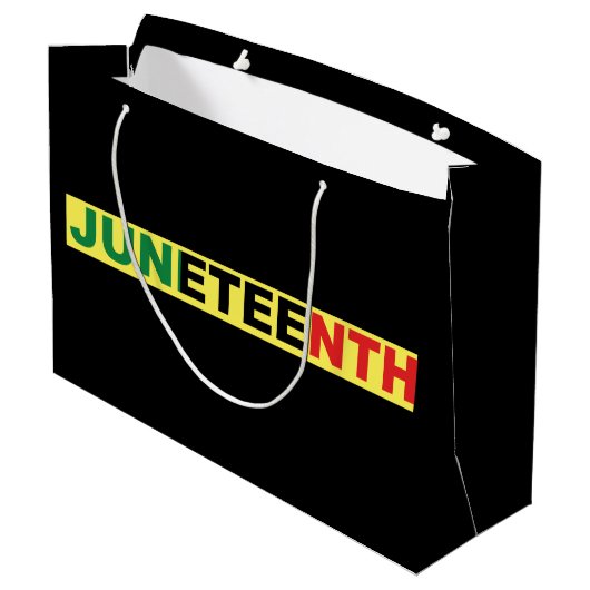 Junetezehnt Große Geschenktüte (Rückseite Schrägansicht)