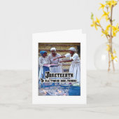 Junetezehnt Karte (Gelbe Blume)