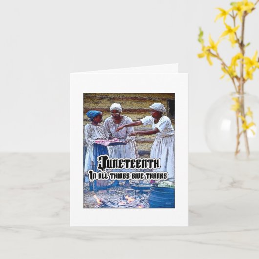 Junetezehnt Karte (Gelbe Blume)