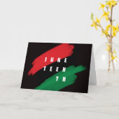 Junetezehnt Karte (Gelbe Blume)