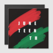 Junetezehnt Magnetkarte (Vorne/Hinten)