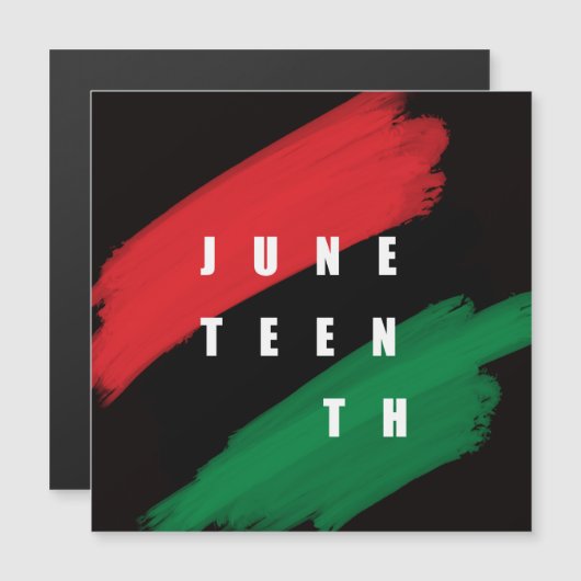 Junetezehnt Magnetkarte (Vorne/Hinten)