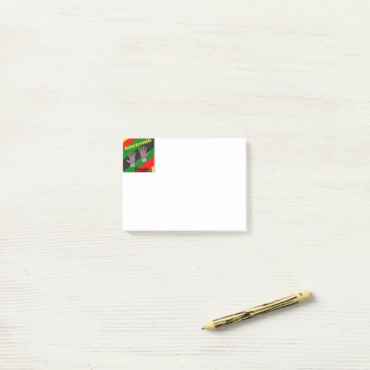 Junetezehnt Post-it Klebezettel (Auf Schreibtisch)