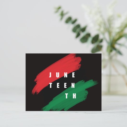 Junetezehnt Postkarte (Stehend Vorderseite)