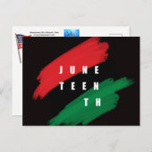 Junetezehnt Postkarte (Vorne/Hinten)