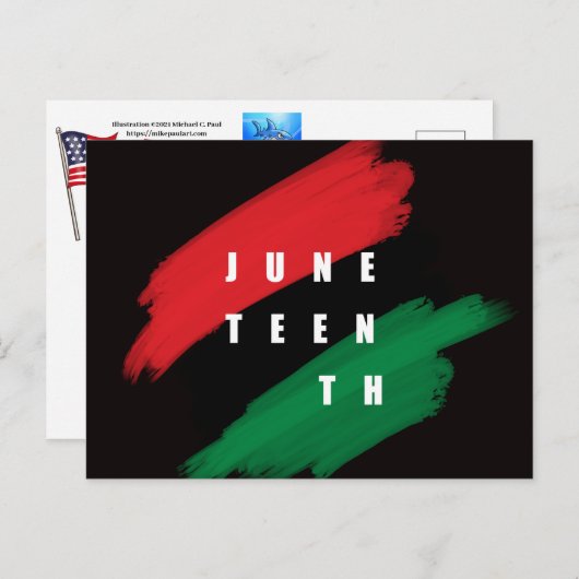 Junetezehnt Postkarte (Vorne/Hinten)