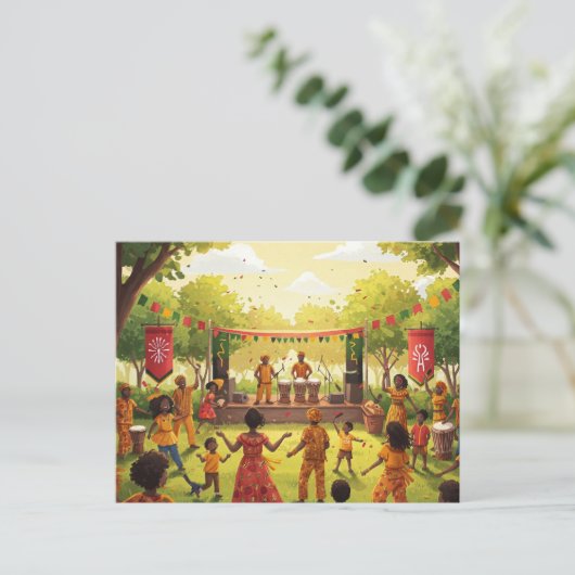 Junetezehnt Postkarte (Stehend Vorderseite)