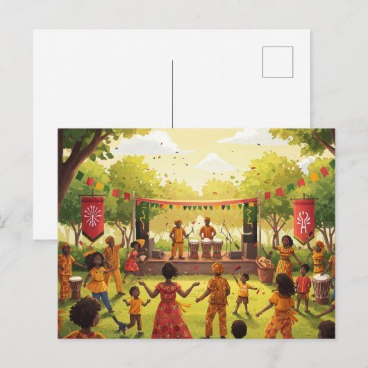 Junetezehnt Postkarte (Vorne/Hinten)