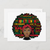 Junetezehnt Postkarte (Vorne/Hinten)