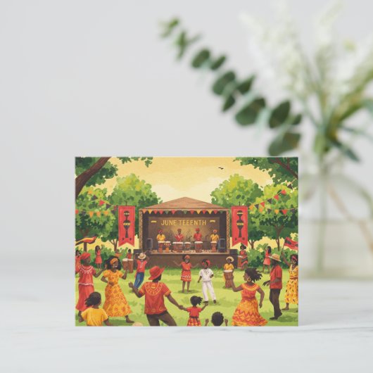 Junetezehnt Postkarte (Stehend Vorderseite)