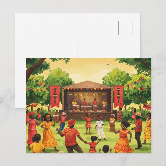 Junetezehnt Postkarte (Vorne/Hinten)