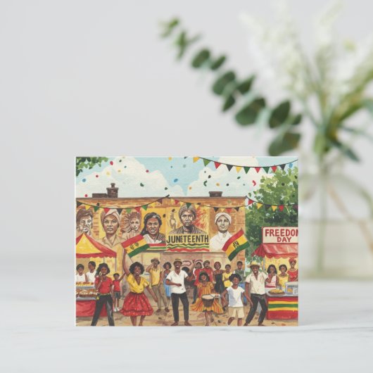 Junetezehnt Postkarte (Stehend Vorderseite)