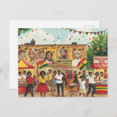 Junetezehnt Postkarte (Vorne/Hinten)