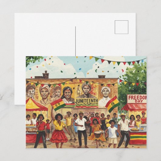 Junetezehnt Postkarte (Vorne/Hinten)