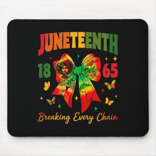 Junetezehnte Coquette Bow Breaking Jede Kette seit Mousepad (Vorne)