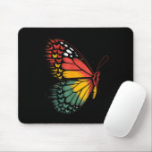 Junetezehnte Feier Butterfly Rot Gelb Grün Mousepad (Mit Mouse)