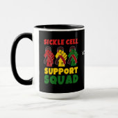 Junetezehnte SICKLE CELL SUPPORT SQUAD Custom Tasse (Links)