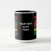 Junetezehnte SICKLE CELL SUPPORT SQUAD Custom Tasse (Zentrum)
