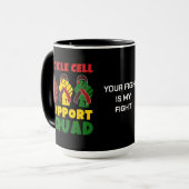 Junetezehnte SICKLE CELL SUPPORT SQUAD Custom Tasse (Vorderseite Links)