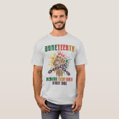 Junetheenth - Schwarze Geschichte T-Shirt (Vorne ganz)
