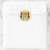 Junetzehnte Feier Anstoß Fists Crown Runder Aufkleber (Tasche)