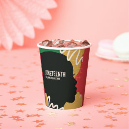 Junetzehnte feiert Freedom Party Pappbecher