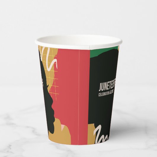 Junetzehnte feiert Freedom Party Pappbecher (Rechts)