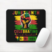 Junetzehnte feiert schwarze Freiheit und schwarze Mousepad (Mit Mouse)
