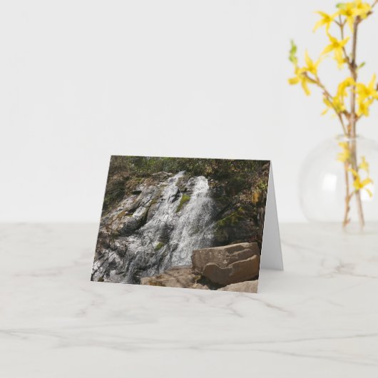Juney Whank Falls in Smoky Mountains Karte (Gelbe Blume)