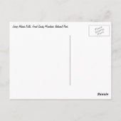 Juney Whank Falls in Smoky Mountains Postkarte (Rückseite)