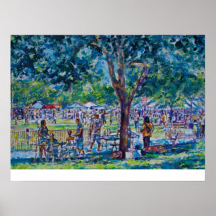 JUNEZEHNTES FESTIVAL- ANN ARBOR'S WHEELER PARK POSTER