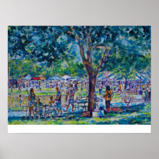 JUNEZEHNTES FESTIVAL- ANN ARBOR'S WHEELER PARK POSTER